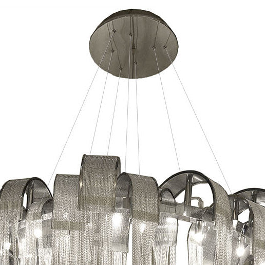 Volver Chain Chandelier-France & Son-LS1162S2CHR-Chandeliers-2-France and Son