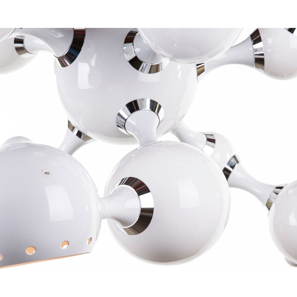 Atomic Chandelier - White-France & Son-LS1165SWHT-Chandeliers-3-France and Son