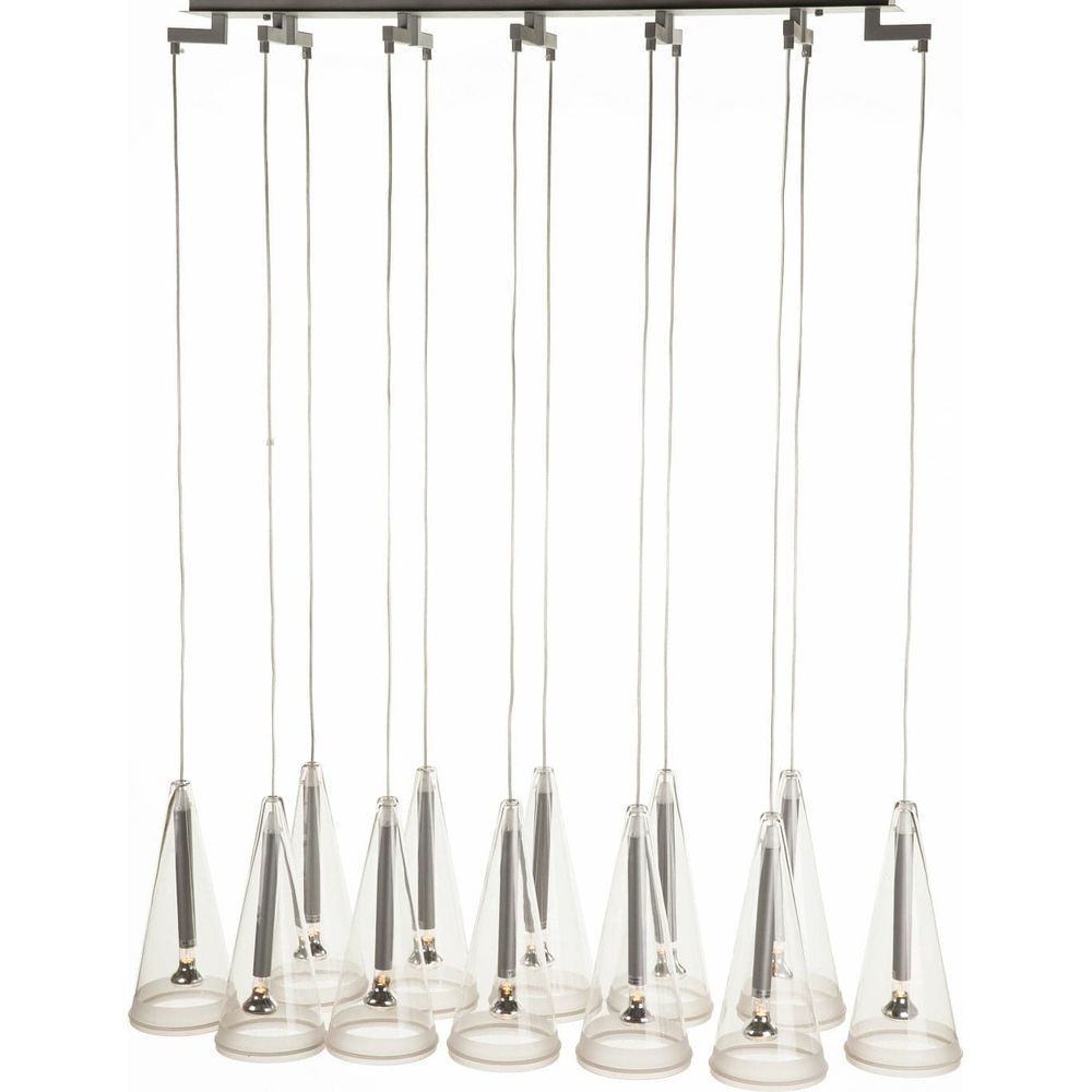 Castiglioni 12 Light Linear Suspension Light-France & Son-LS271S12-Pendants-1-France and Son