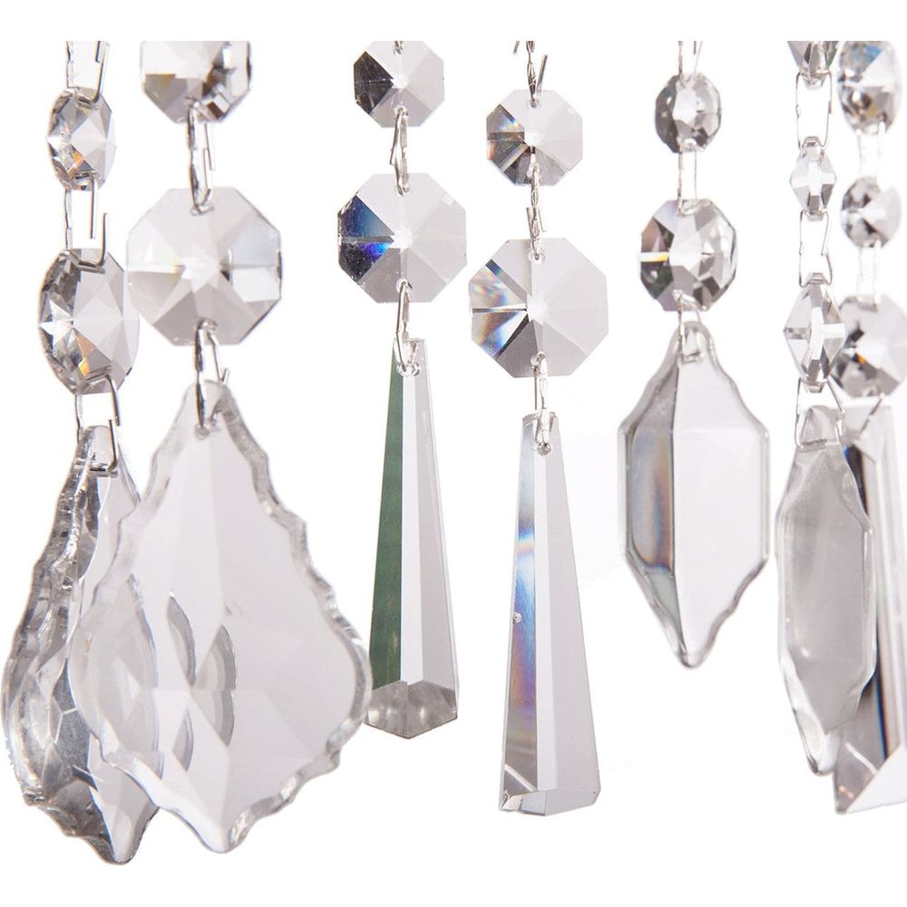 Harald Linear Crystal Chandelier-France & Son-LS3018S1-Chandeliers-2-France and Son