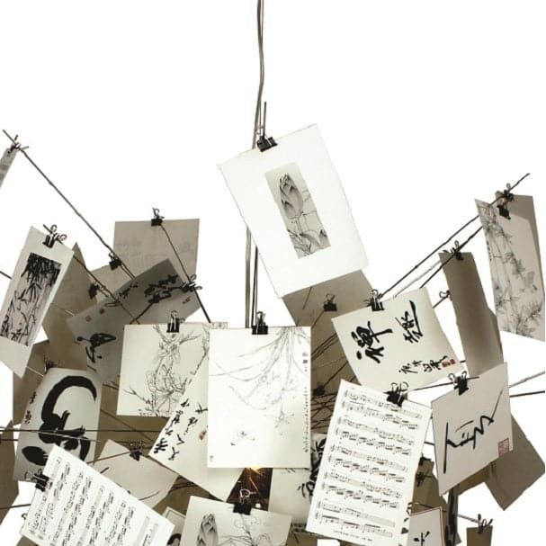 Zettel'z 5 Photograph Chandelier-France & Son-LS797S1-Chandeliers-4-France and Son