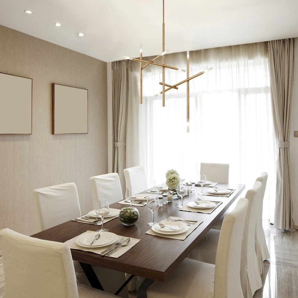 Modern Kryss Chandelier-France & Son-LM486PBRS-Chandeliers-2-France and Son