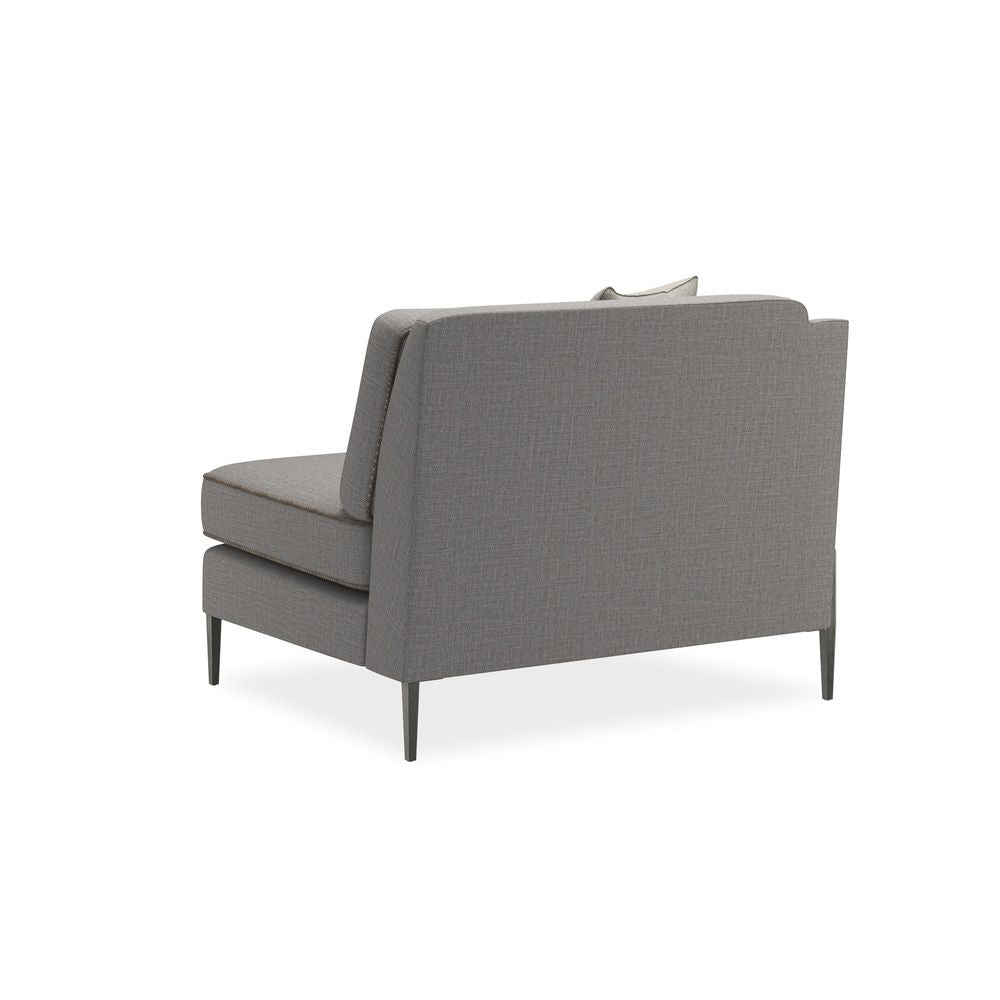 Sectionals: Parts Mashup Left Arm Chair - Silver