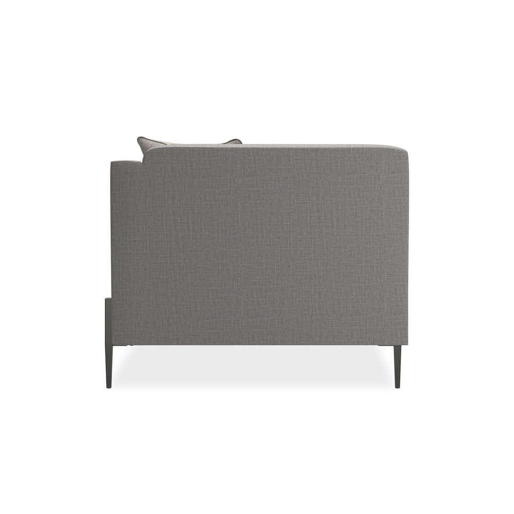 Sectionals: Parts Mashup Right Arm Chair - Silver
