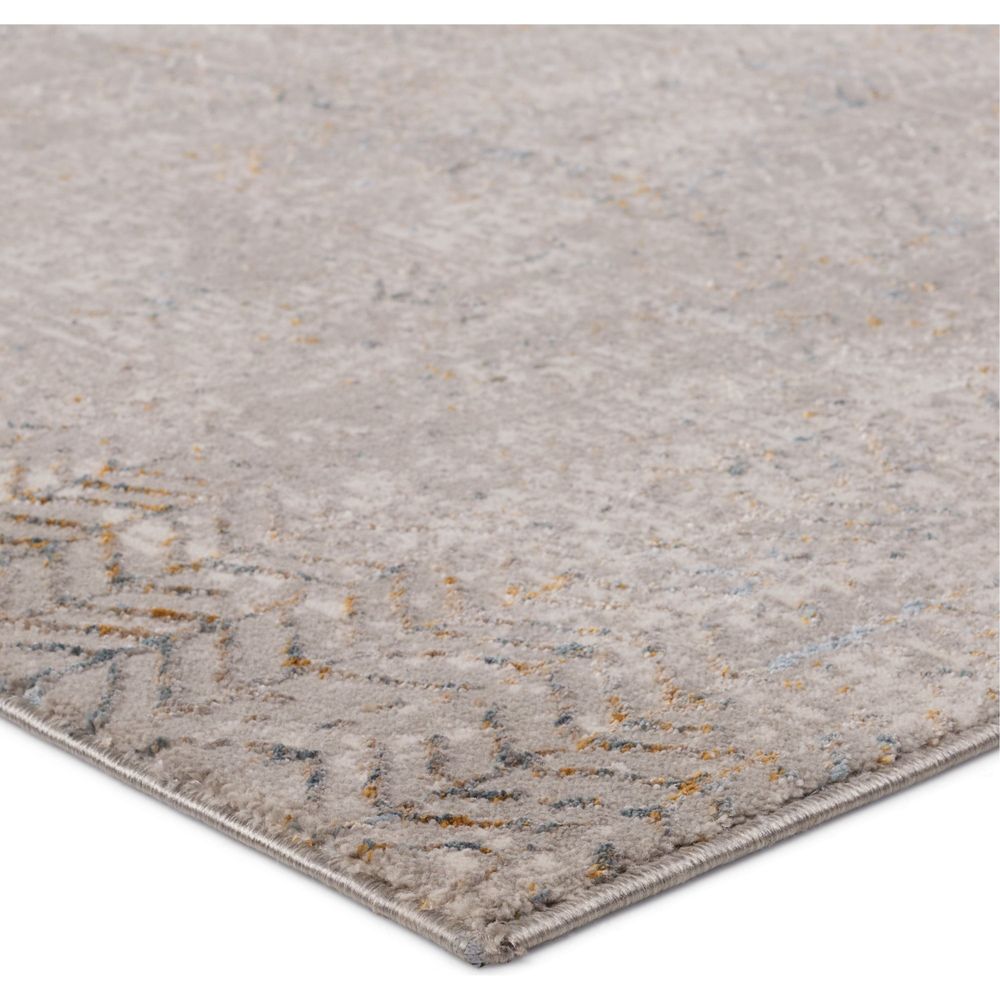 Merine Taisa Trellis Gray/ Blue Runner Rug (2'6"X10')