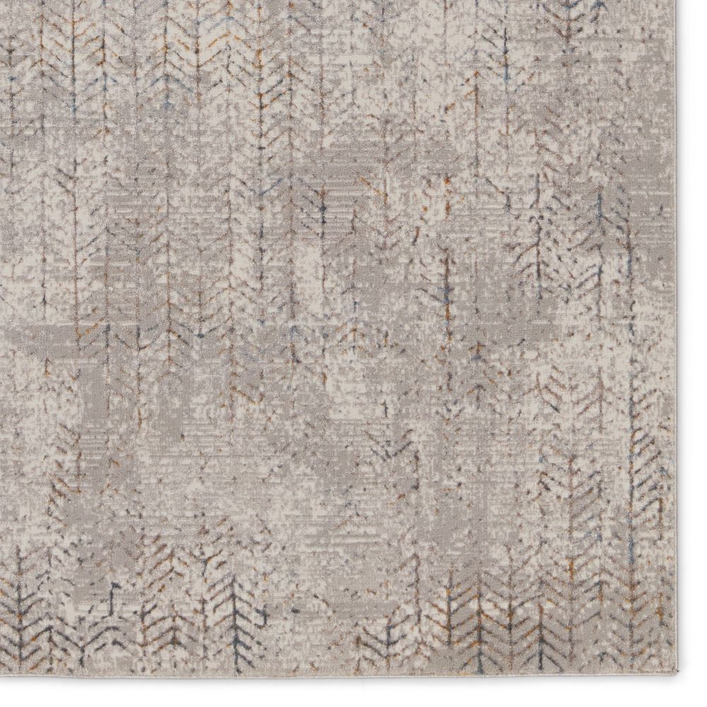 Merine Taisa Trellis Gray/ Blue Runner Rug (2'6"X10')