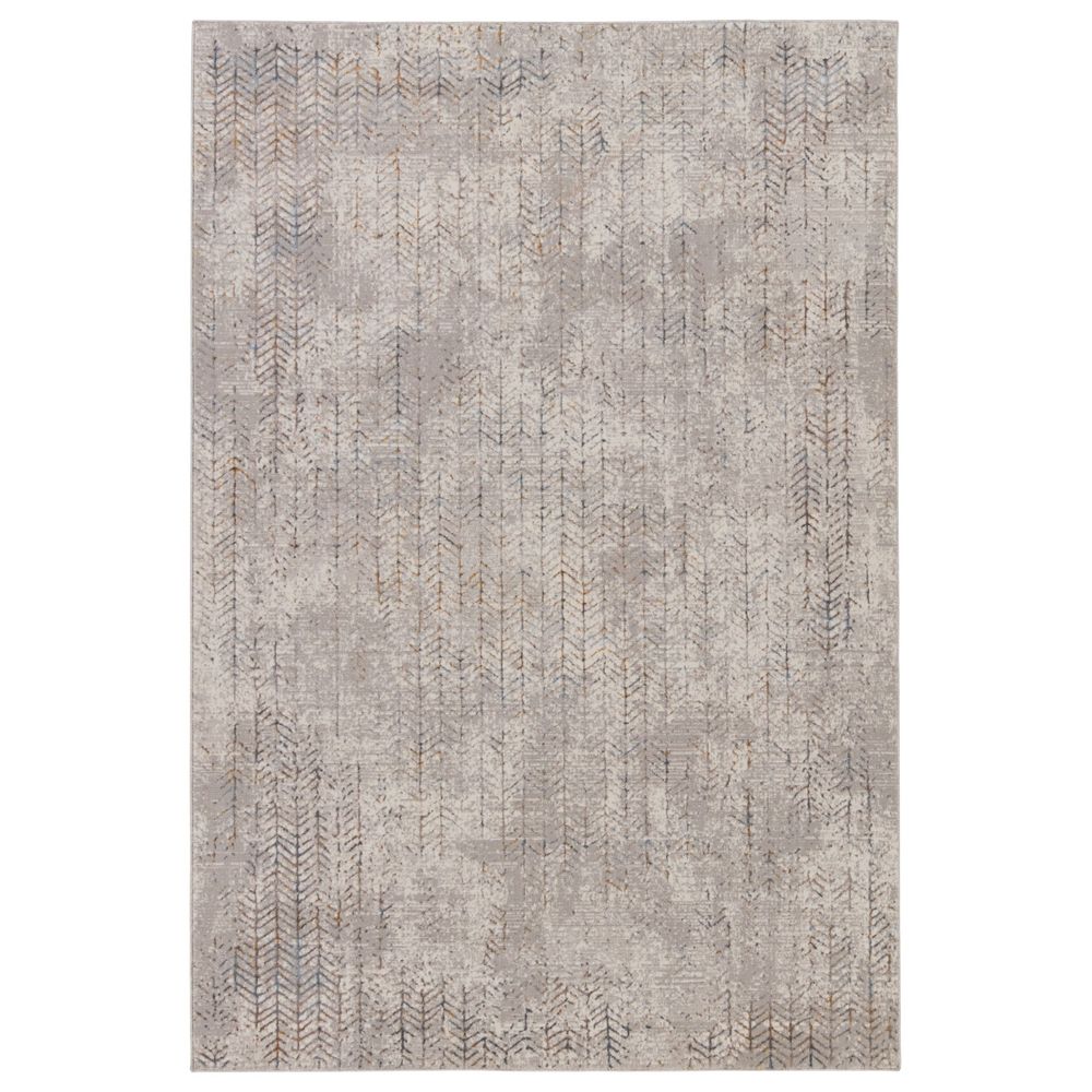 Merine Taisa Trellis Gray/ Blue Runner Rug (2'6"X10')