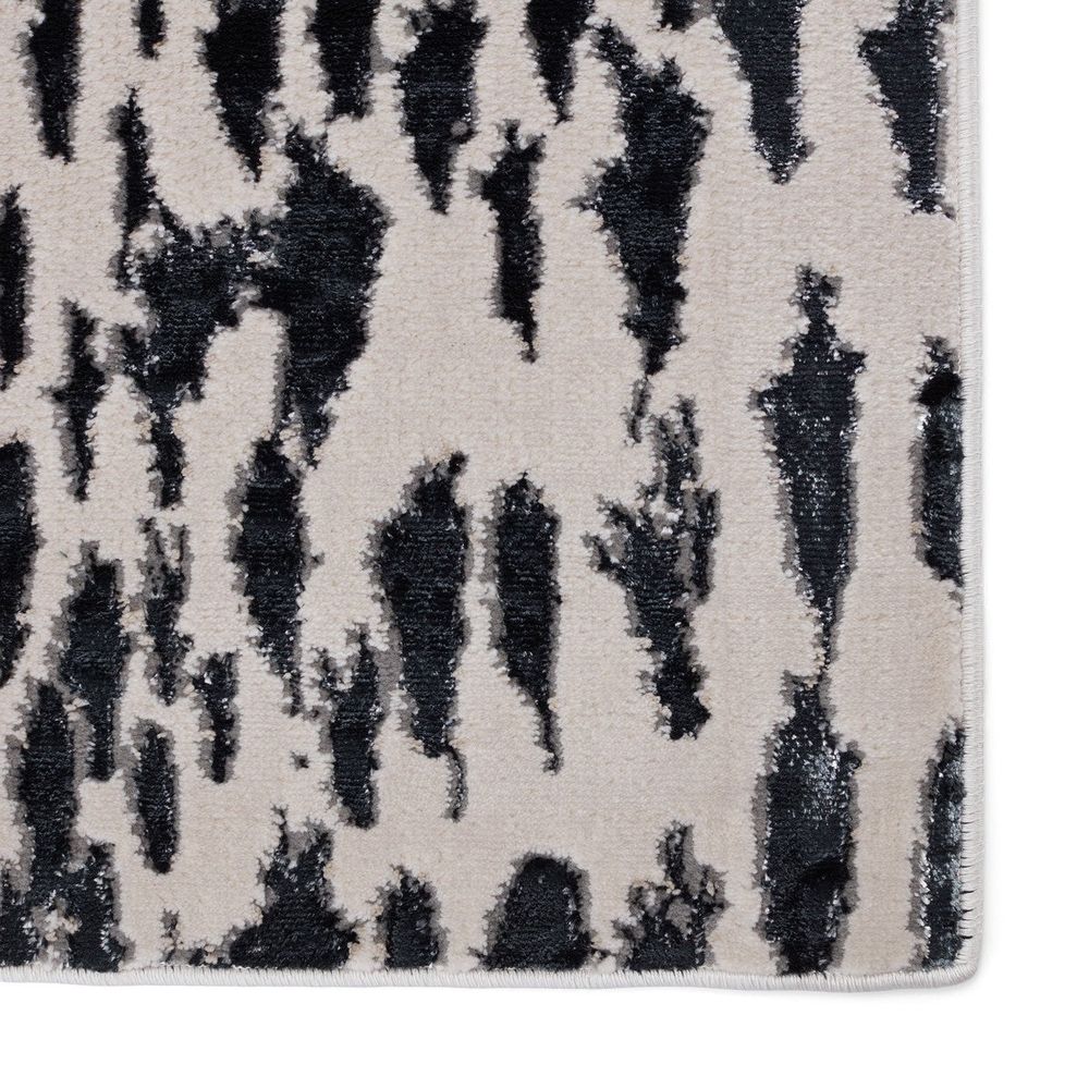 Cypress Kimball Animal Pattern Dark Blue/ Ivory Runner Rug (2'2"X8')