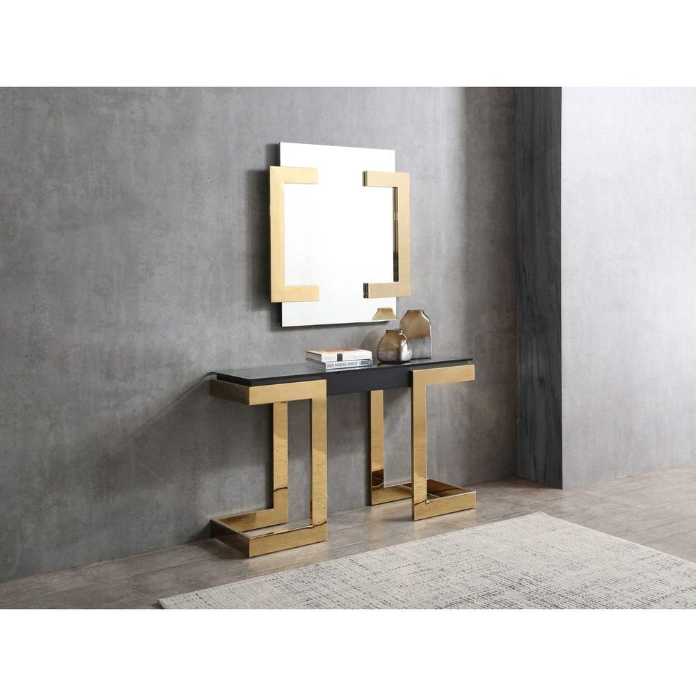 Sumo Square Mirror-Whiteline Modern Living-WHITELINE-MR1658-GLD-Mirrors-1-France and Son