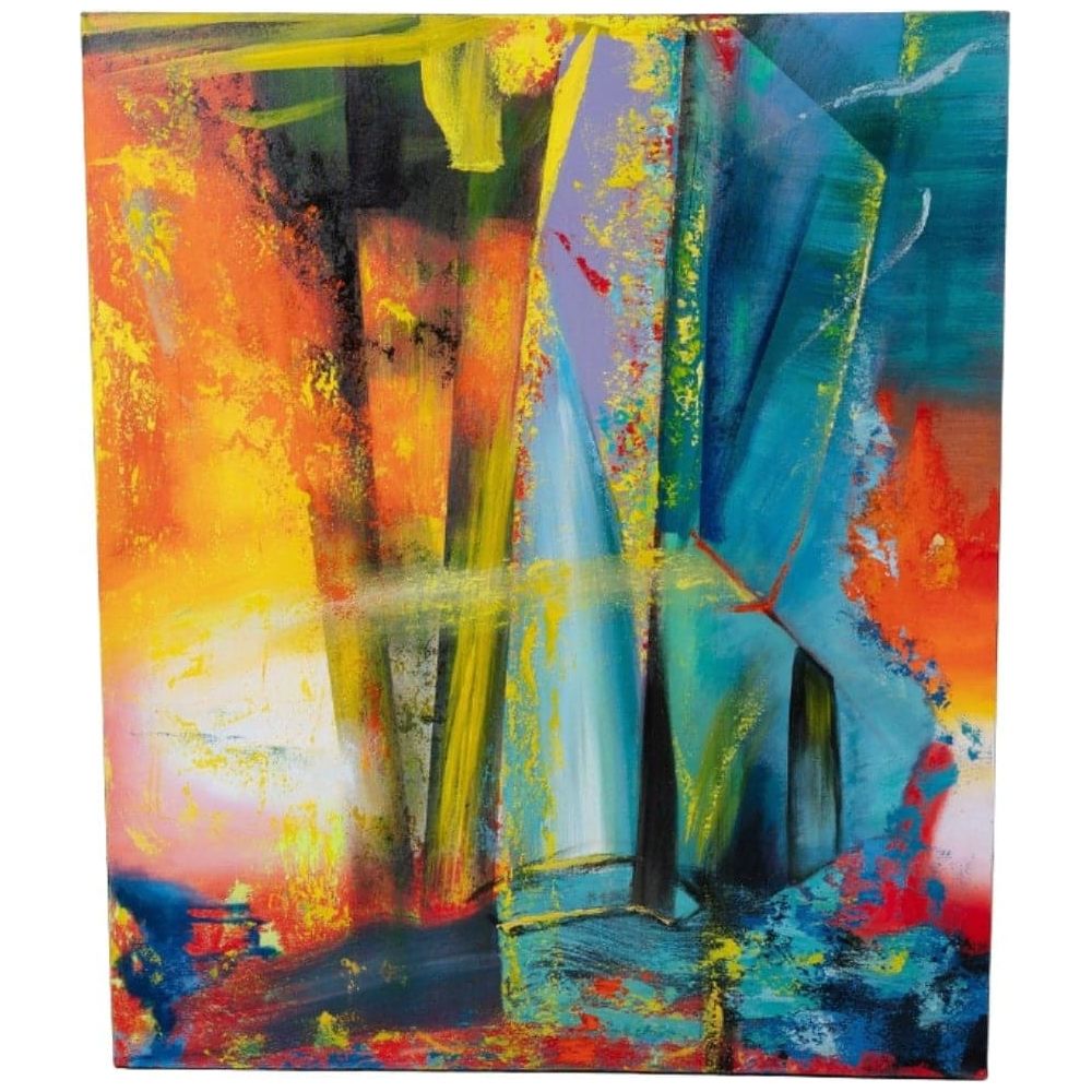 Bitcoin Emersion Oil on Canvas-France & Son-FL9074-Wall Art-1-France and Son
