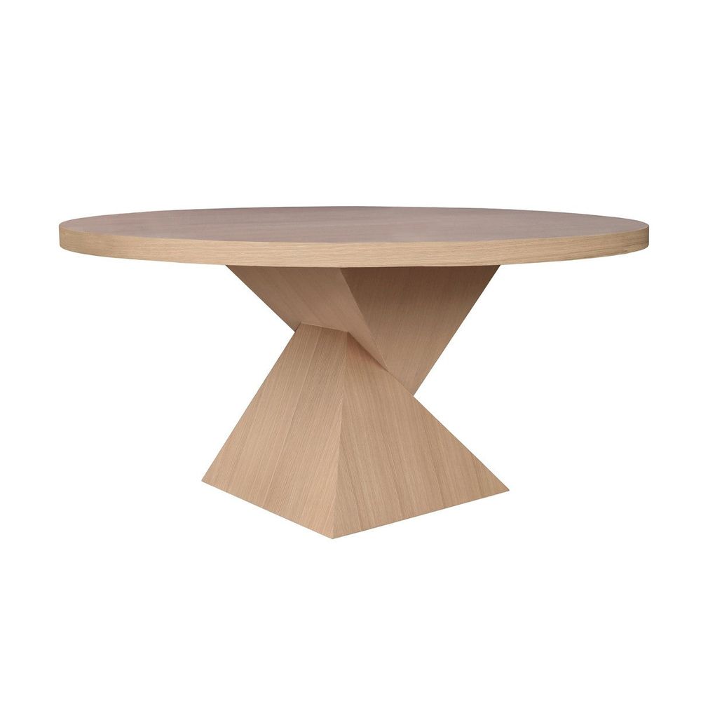 Dining Tables Newport - Sculptural Base Dining Table In Natural Oak
