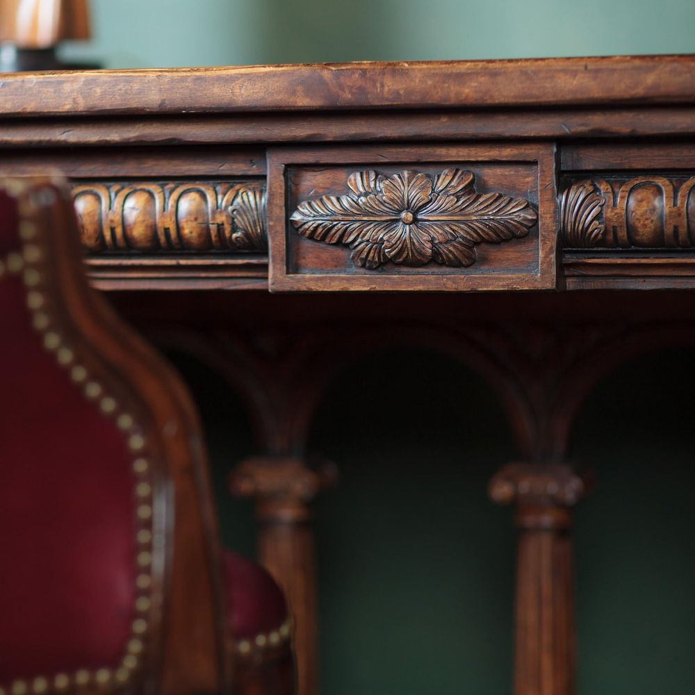 Desks French Renaissance Style Library Table [$1000 Gift Card w/ Purchase!]