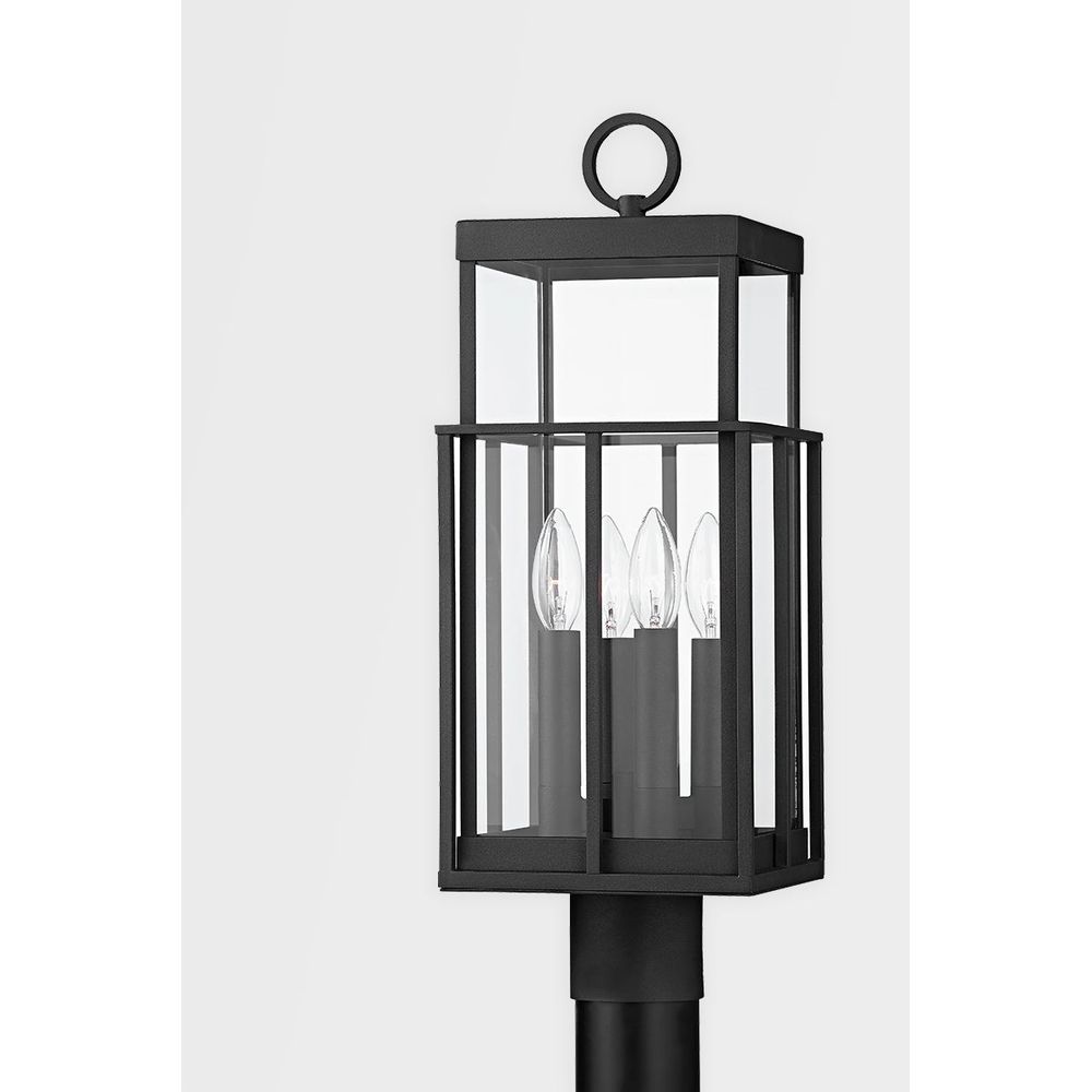 Outdoor Lighting: Post Lanterns Longport Post - Textured Black