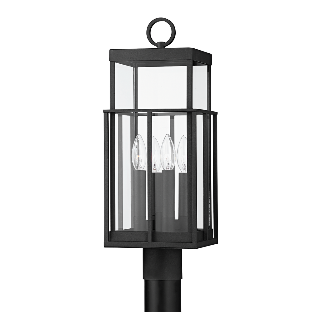 Outdoor Lighting: Post Lanterns Longport Post - Textured Black