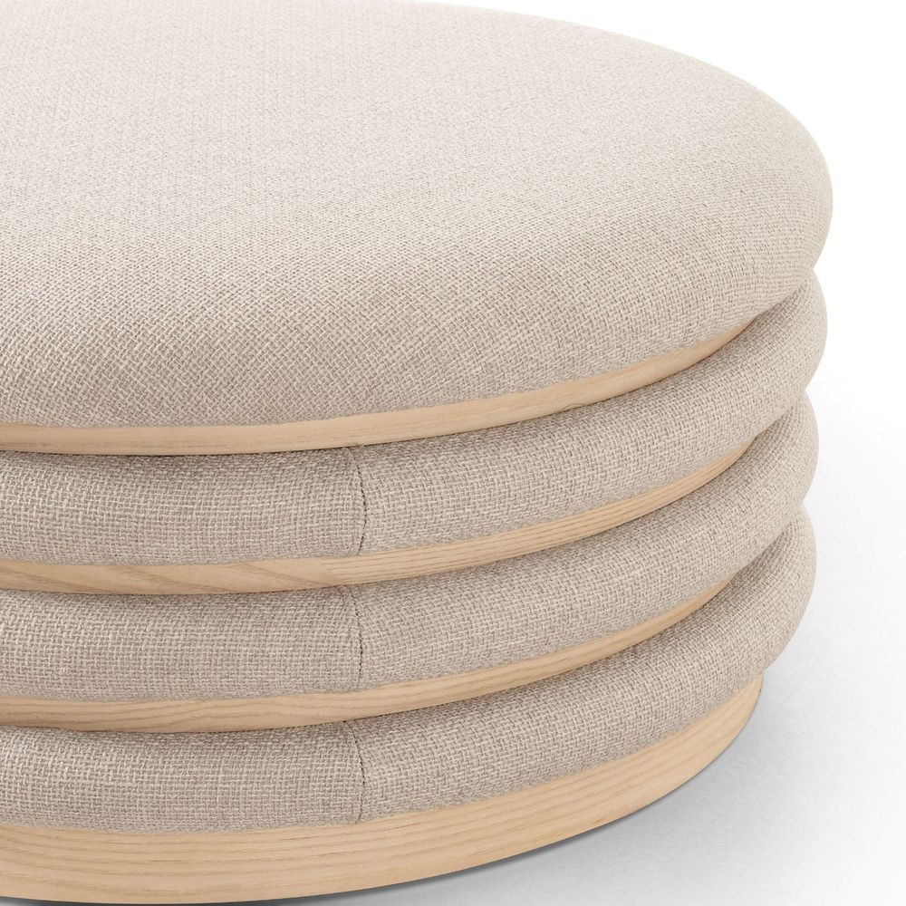 Astra 36" Round Coffee Table Ottoman