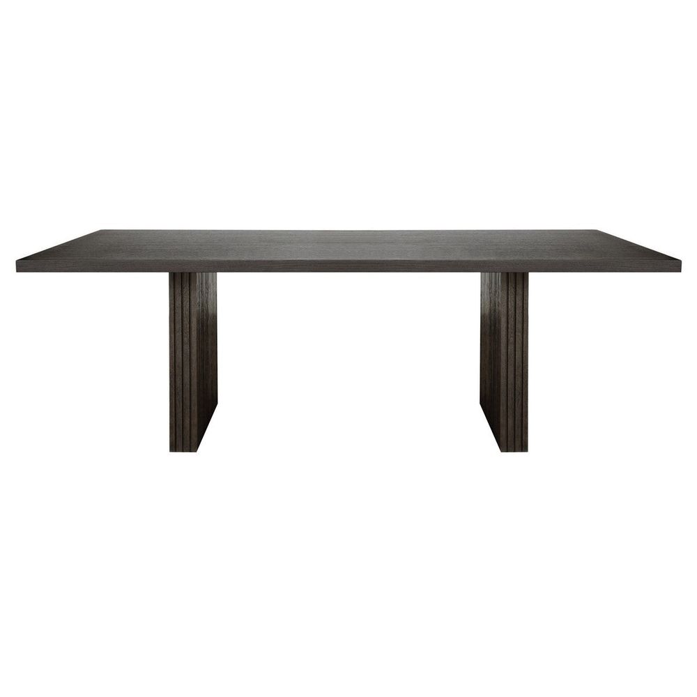 Dining Tables Patterson - Plank Style Slatted Base Dining Table In Dark Espresso Oak