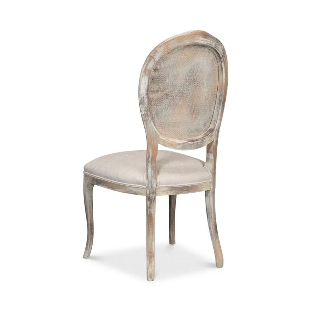 Oval Cane Back Side Chair - Set of 2