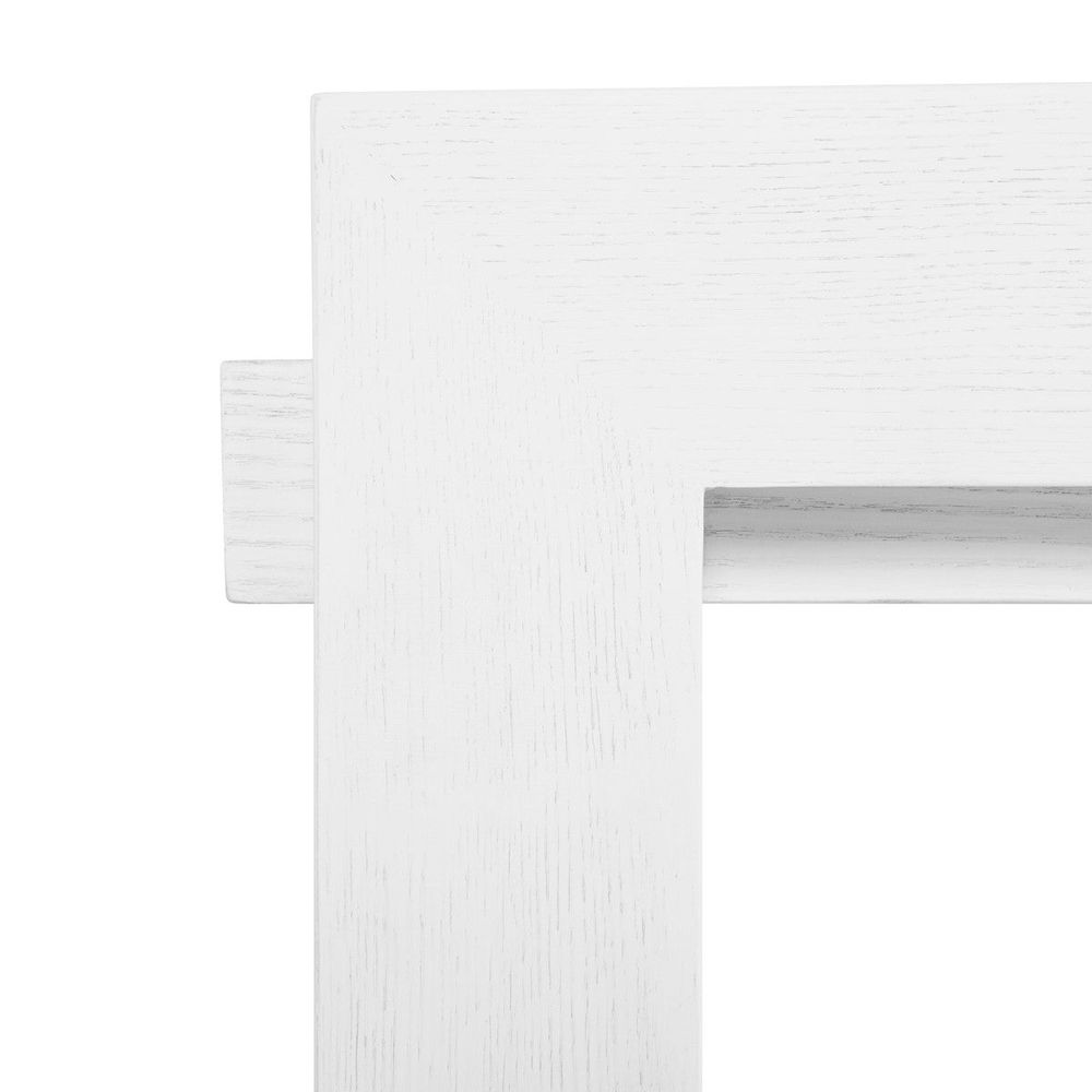 Rockwell - Minimalist Bar Cart In White Washed Oak