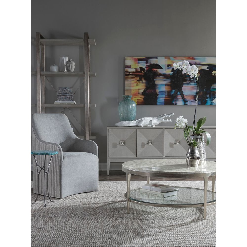 Riley Woven Arm Chair - Antiqued White