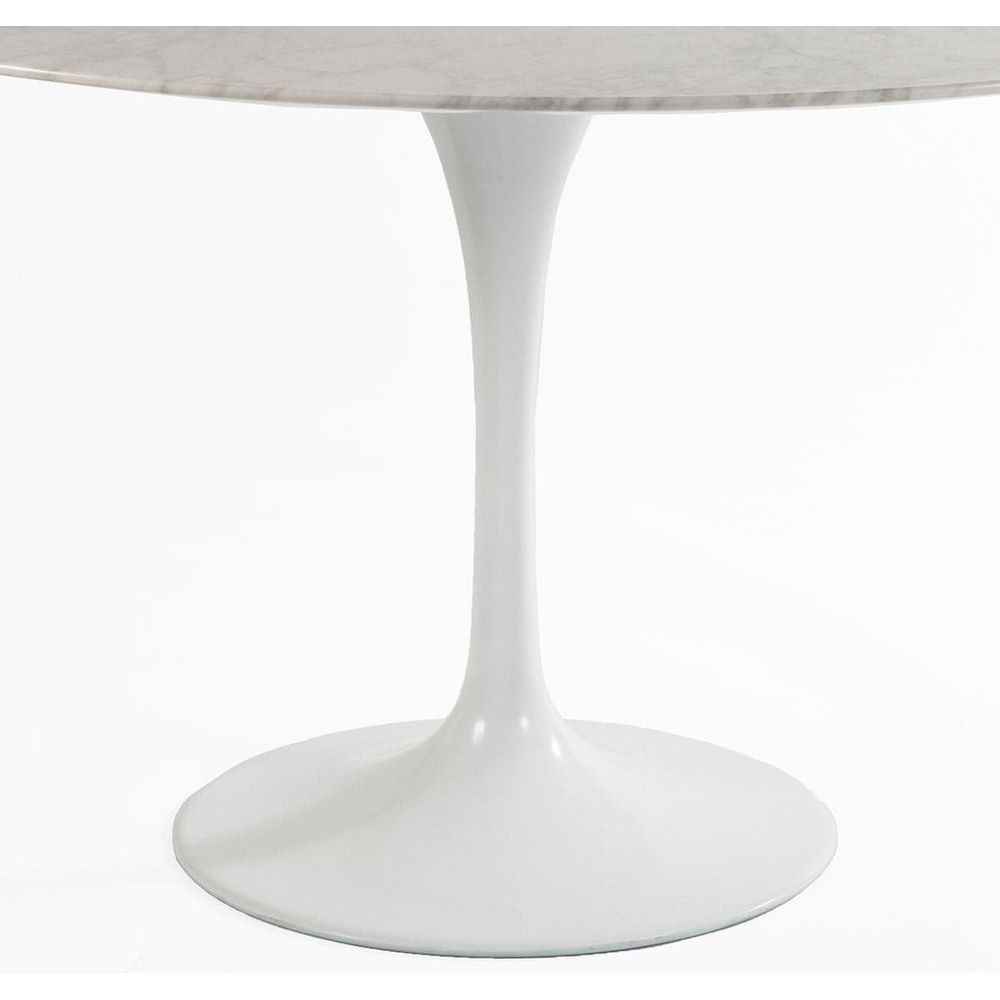 Cast Metal Tulip Table Base-France & Son-RT335-ROUNDBASE-WHT-Dining TablesRound-White-3-France and Son