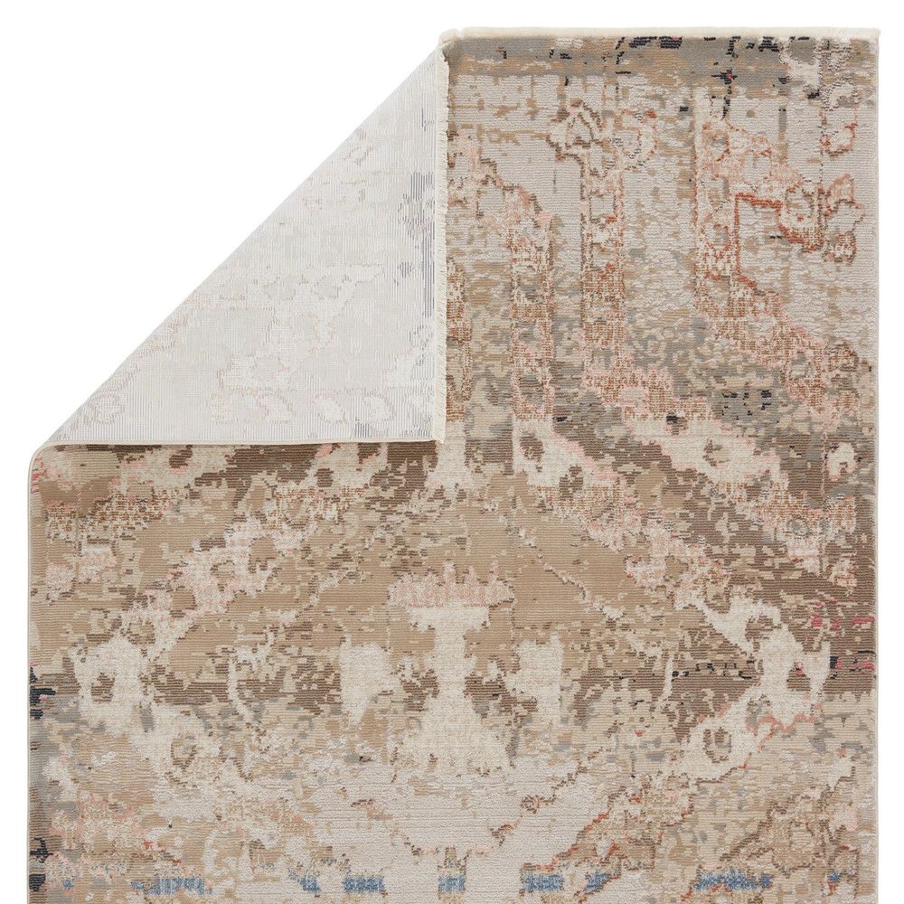 Cypress Yarden Medallion Tan/ Gray Runner Rug (2'6"X8')