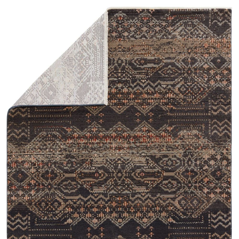 Cypress Tamari Tribal Black/ Light Pink Runner Rug (2'6"X12')