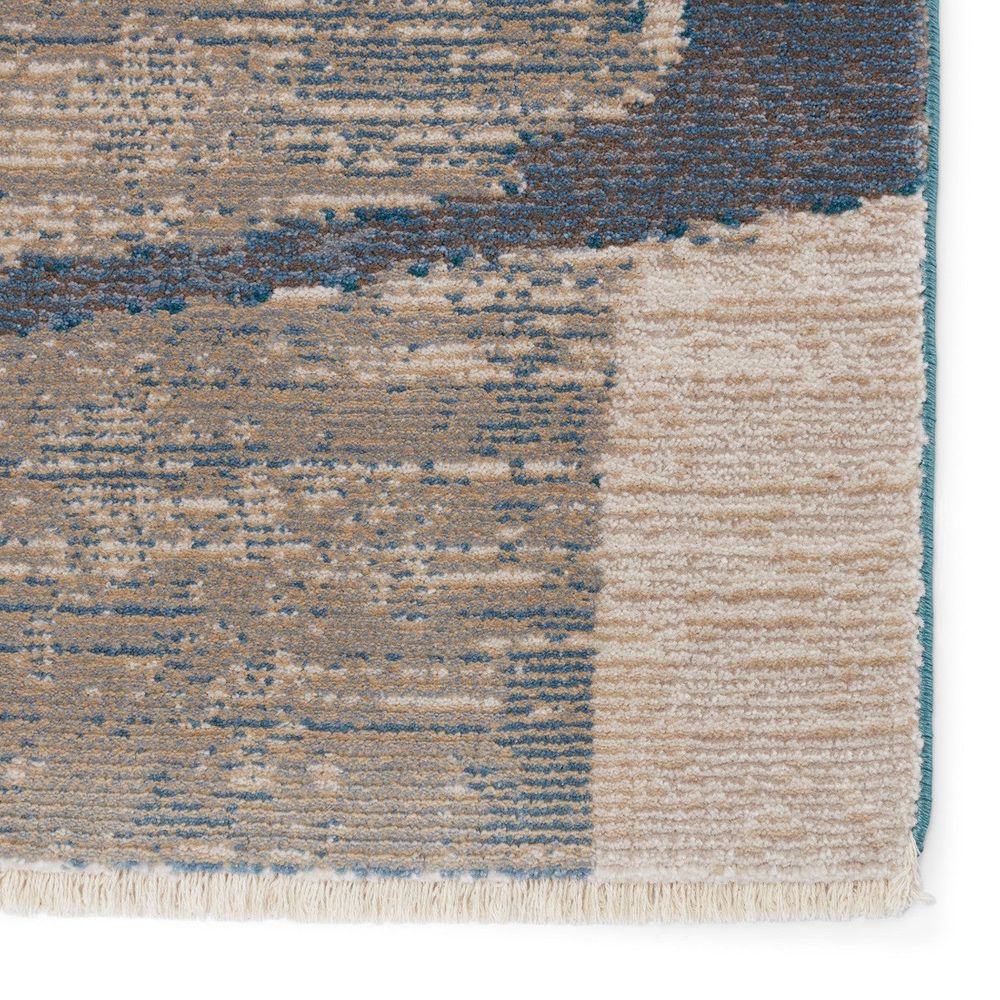 Cypress Lehana Abstract Blue/ Gray Runner Rug (2'6"X12')