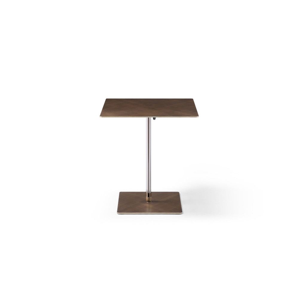 Karley Square Side Table-Whiteline Modern Living-WHITELINE-ST1876-BRZ-Side Tables-3-France and Son