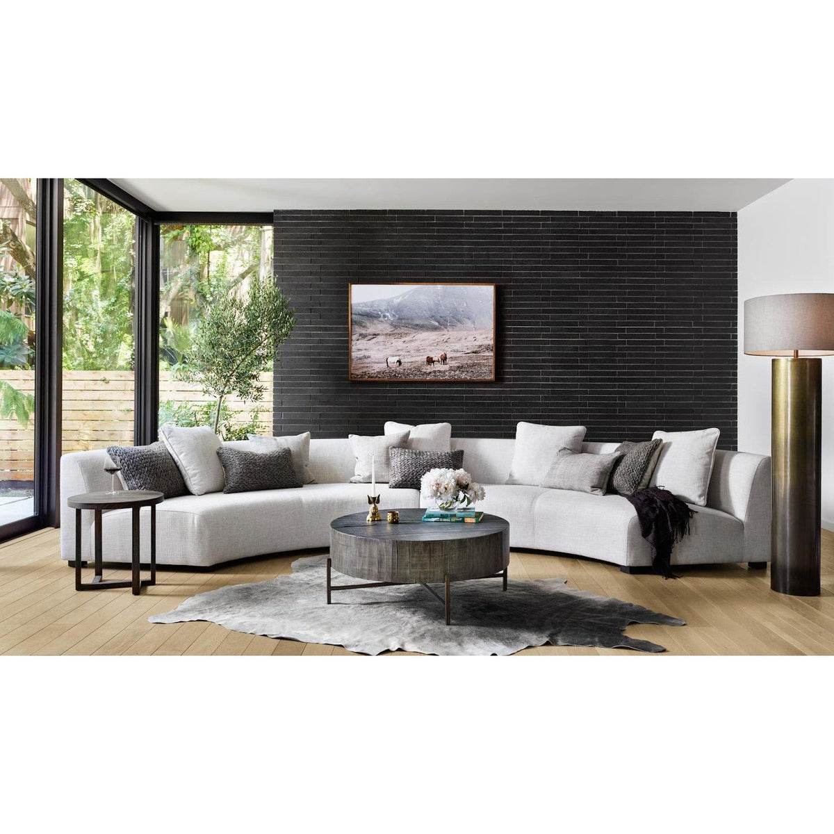 Liam Left-Arm-Facing Curved Sectional Piece - Dover Crescent - additional view 3