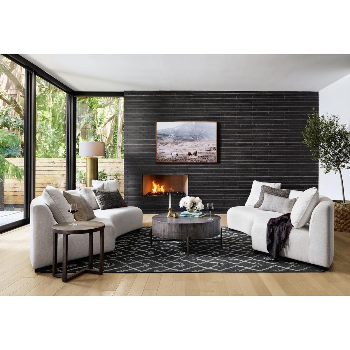 Liam Left-Arm-Facing Curved Sectional Piece - Dover Crescent - additional view 1