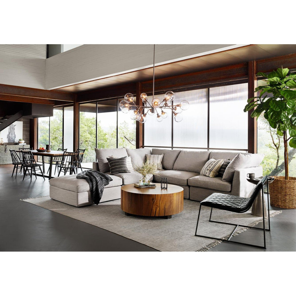 Paul Sectional Armless Piece - Savile Flannel - additional view 2