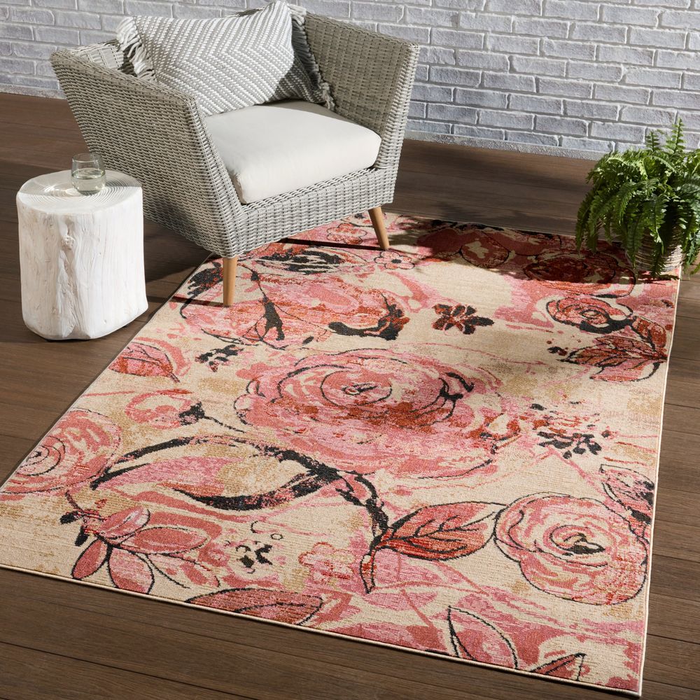Merine Hemingway Floral Pink/ Beige Runner Rug (2'6"X8')
