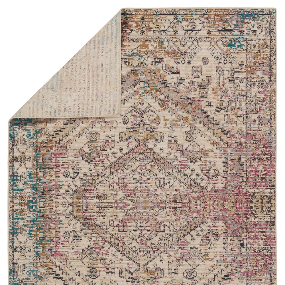 Merine Artemia Medallion Multicolor/ Ivory Runner Rug (2'6"X8')