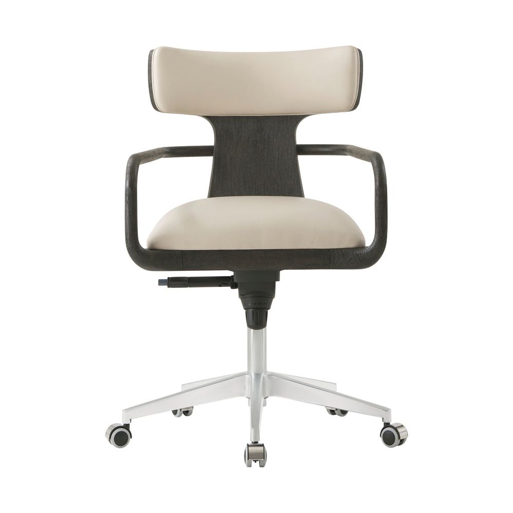 Task Chairs Repose Wooden Upholstered Study Chair - Charcoal Oak