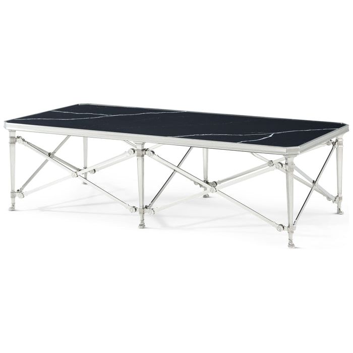 Coffee Tables Spencer London Rectangular Nickel Cocktail Table