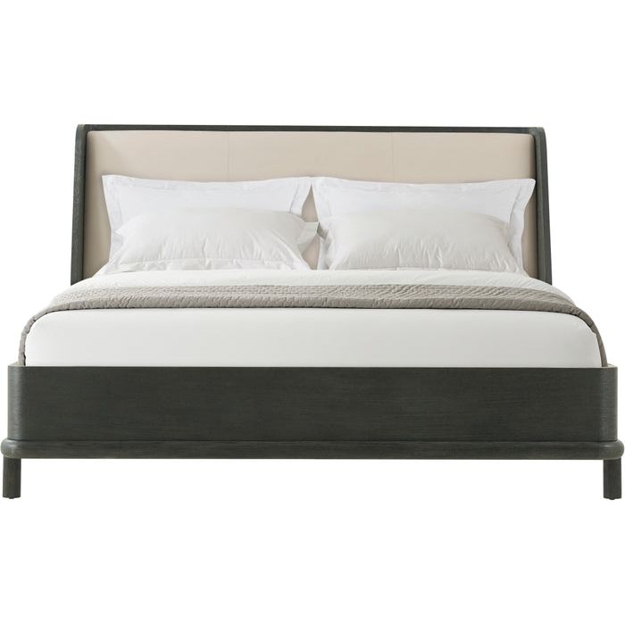 Repose Wooden with Upholstered Headboard Bed
