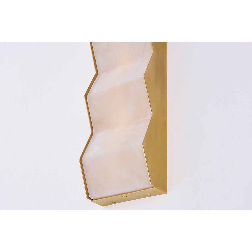 Tanzanite Wall Sconce - Vintage Brass