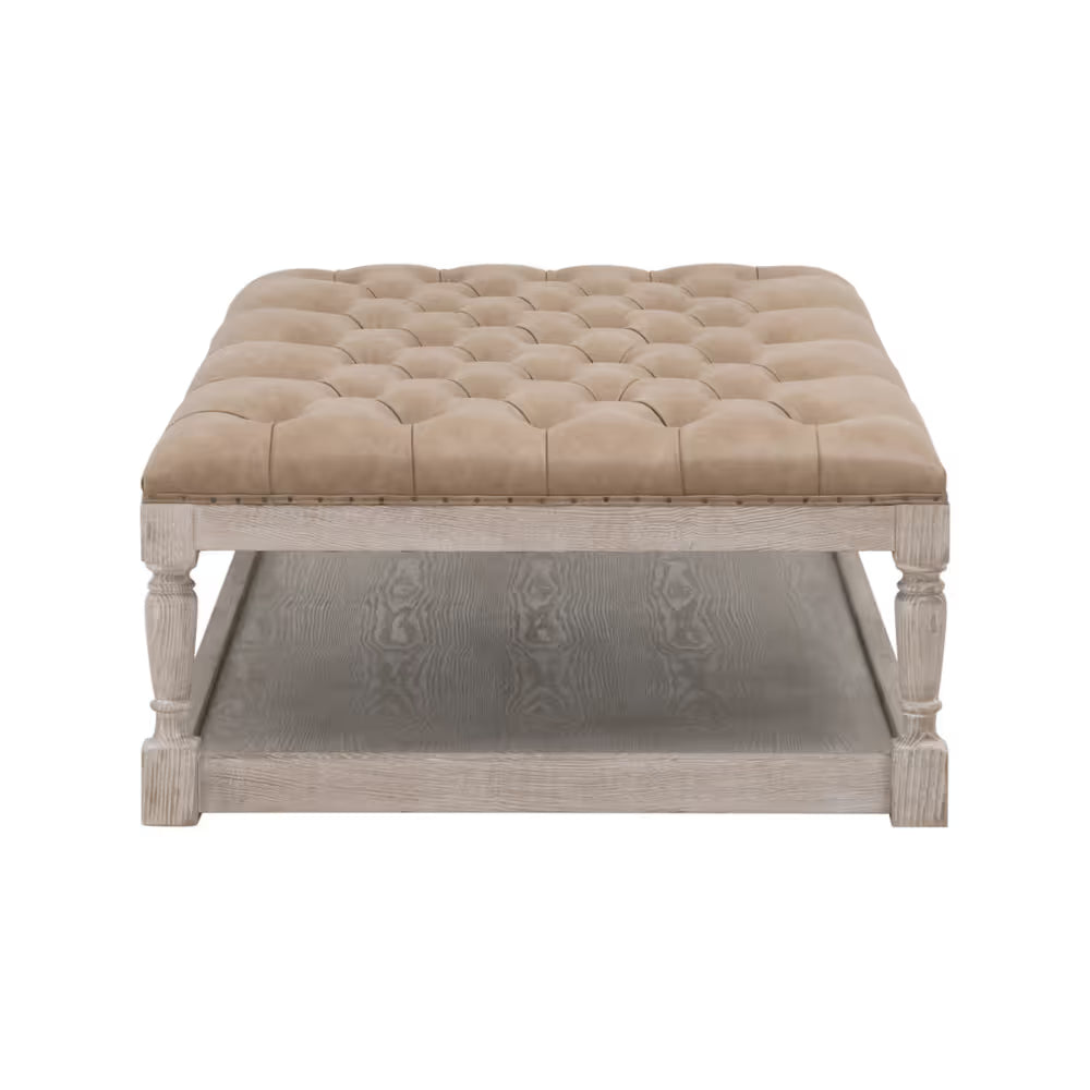 Townsend Tufted Upholstered Rectangle Coffee Table