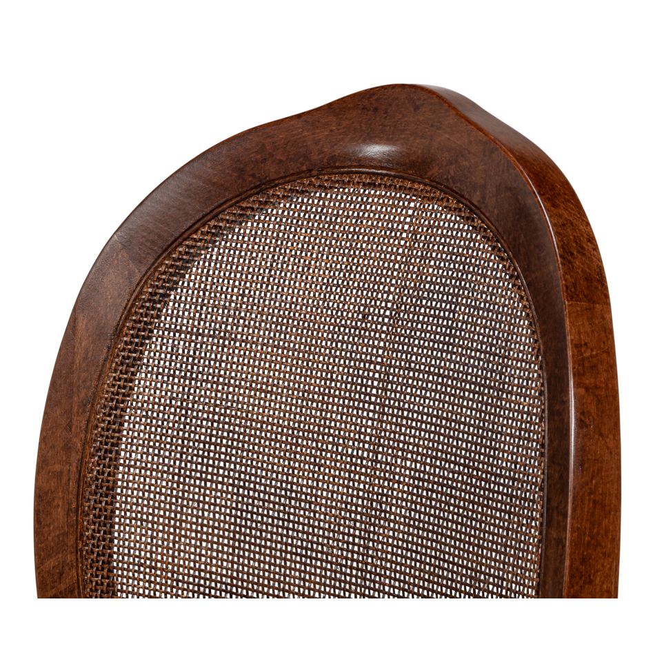Oval Cane Back Side Chair - Set of 2