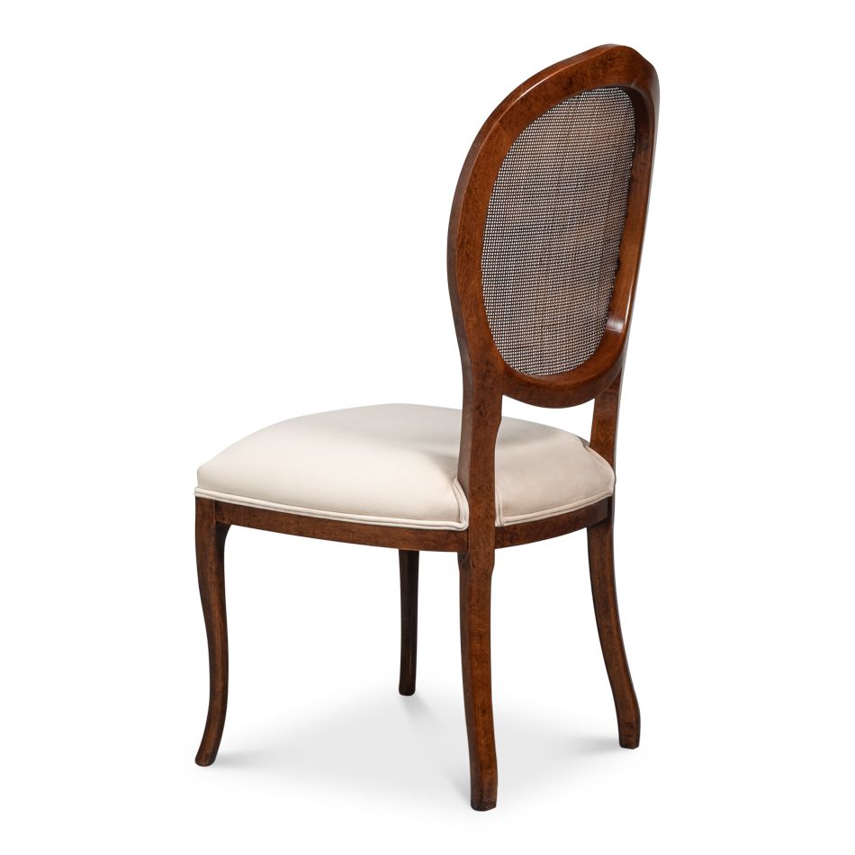 Oval Cane Back Side Chair - Set of 2