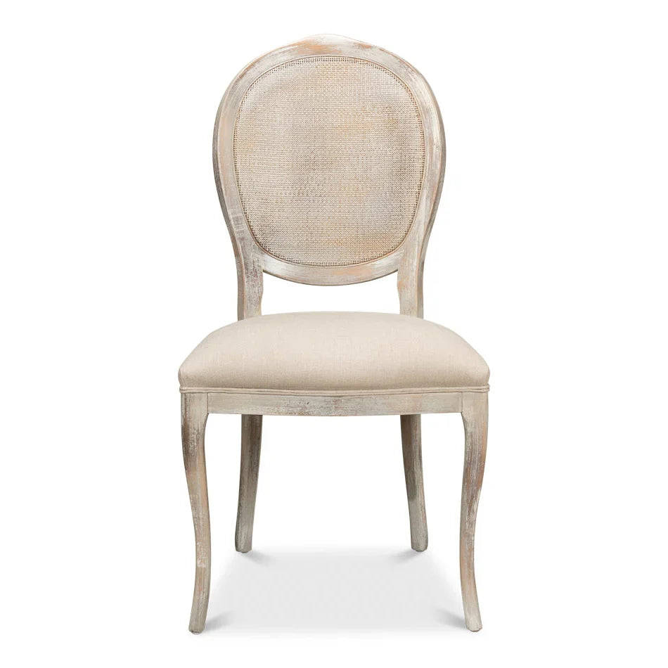 Oval Cane Back Side Chair - Set of 2