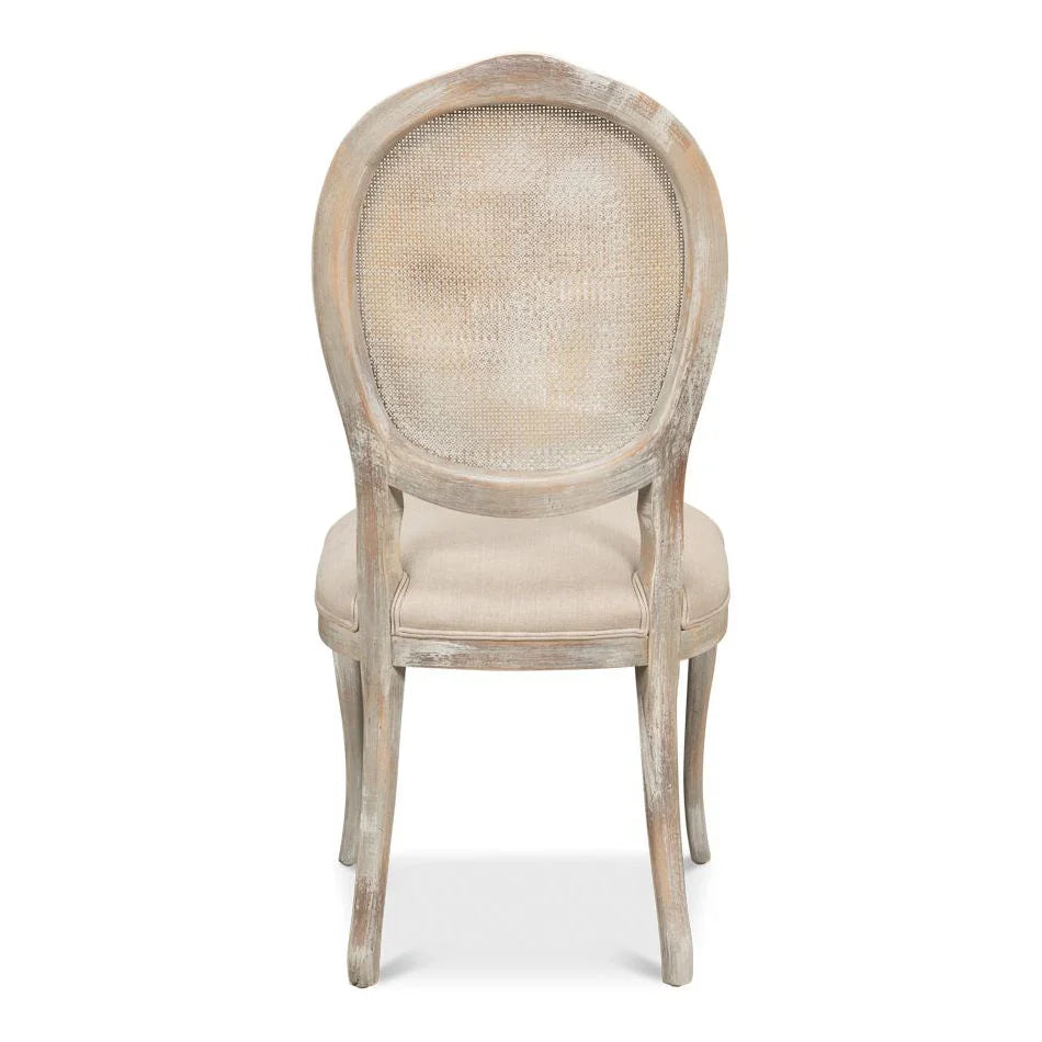 Oval Cane Back Side Chair - Set of 2