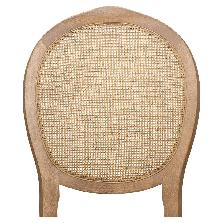 Oval Cane Back Side Chair - Set of 2