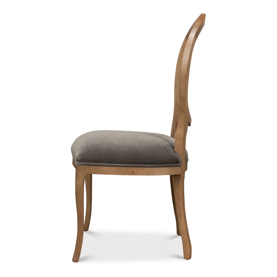 Oval Cane Back Side Chair - Set of 2