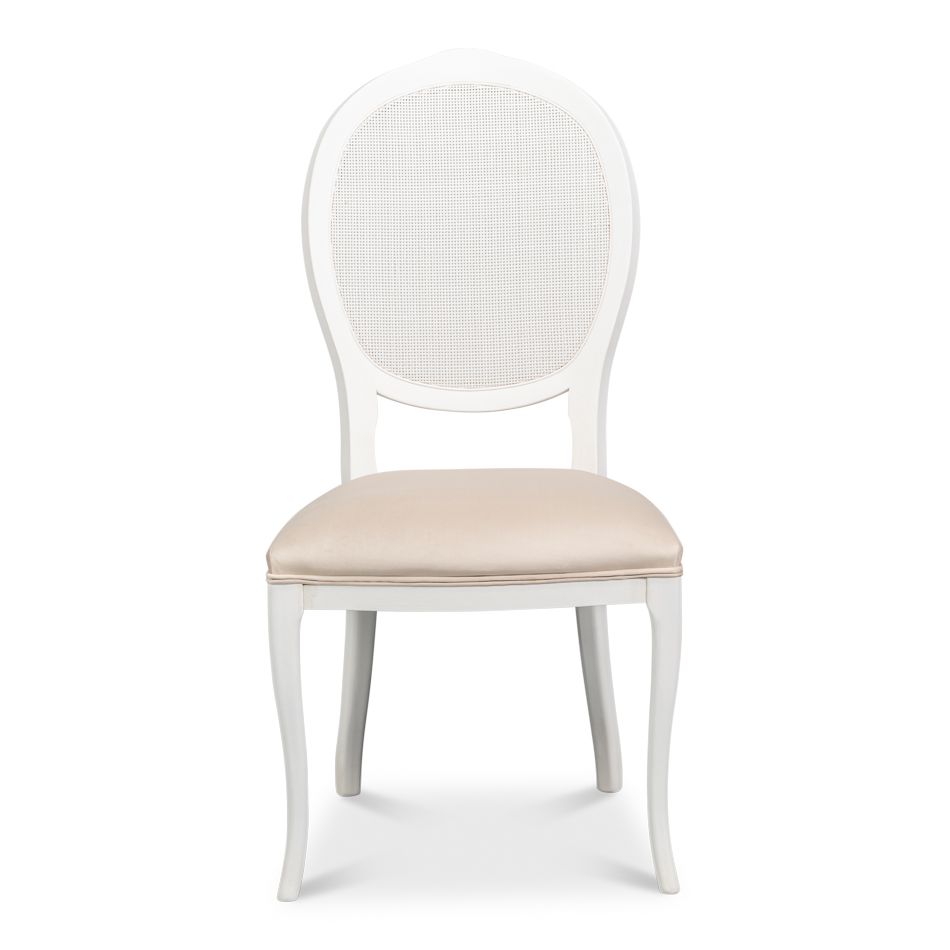 Oval Cane Back Side Chair - Set of 2