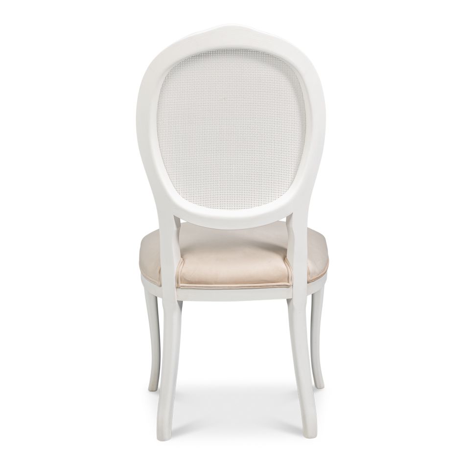 Oval Cane Back Side Chair - Set of 2