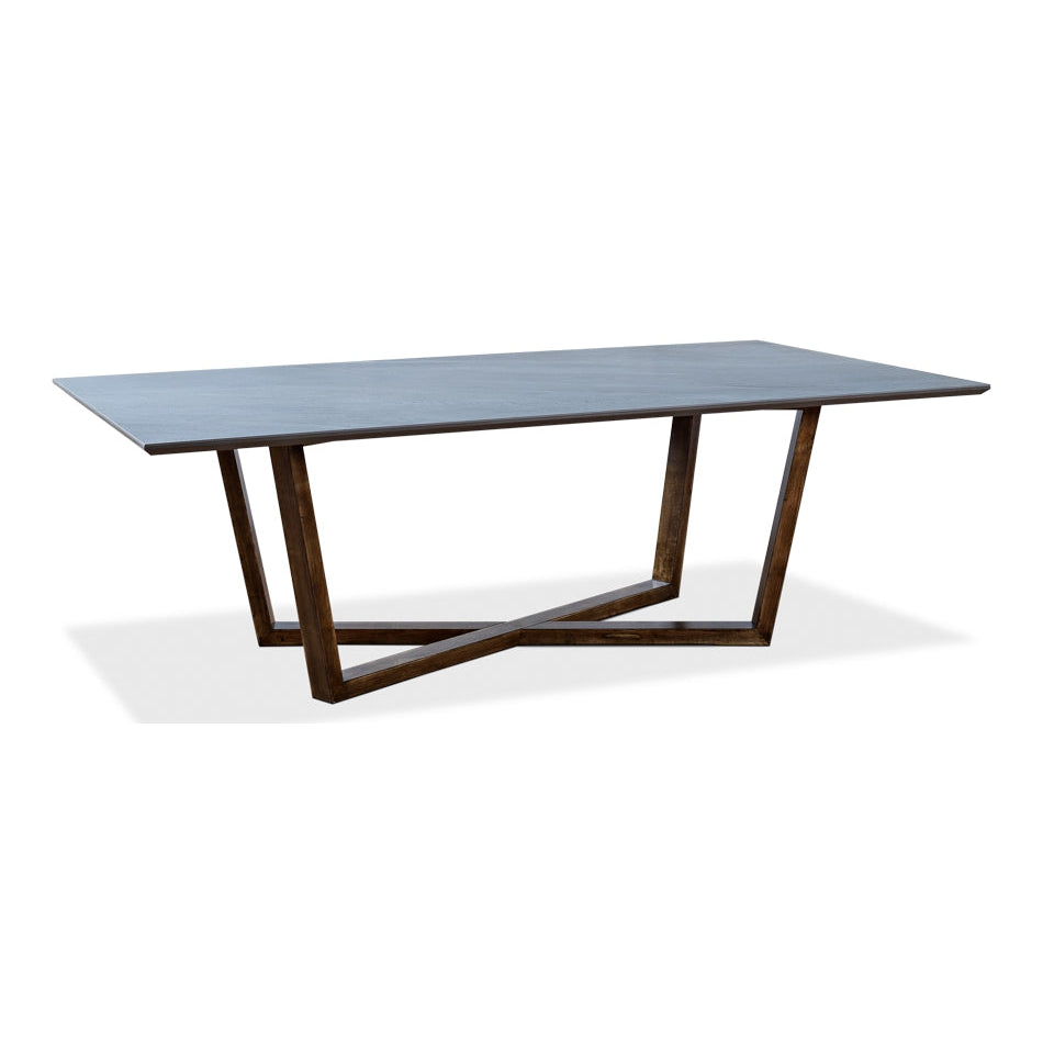 Double Pedestal Dining Table-SARREID-SARREID-U198-AS-Dining Tables-2-France and Son