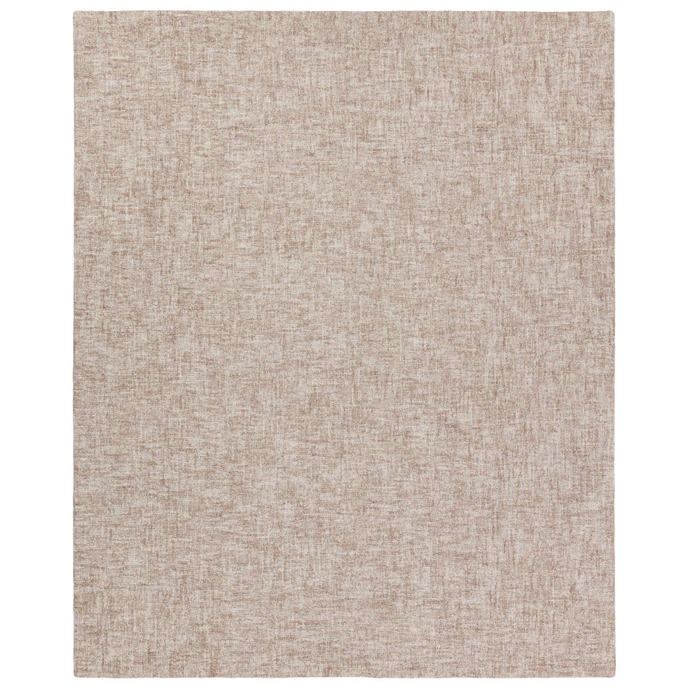 Tiberian Handmade Solid Cream/Light Gray Runner Rug (3'X8')