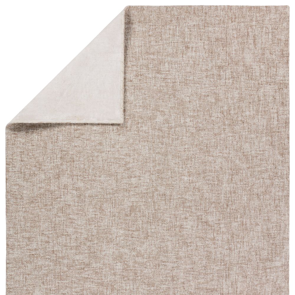 Tiberian Handmade Solid Cream/Light Gray Runner Rug (3'X8')