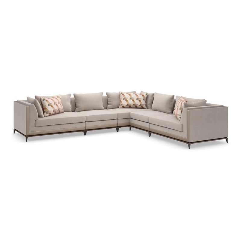 Sectionals: Parts Islander Raf Loveseat - Brown, Bronze
